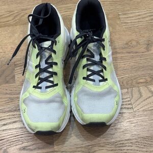 On Running women’s  Athletic Shoes - White and Lime